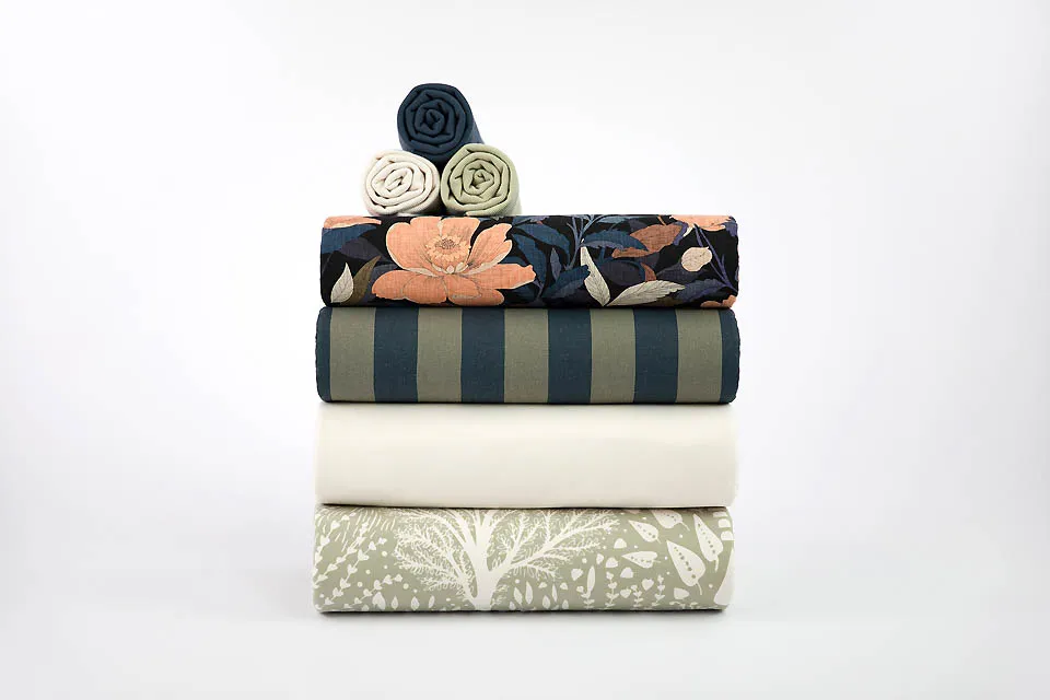Linnen viscose pasture rose black - See You At Six